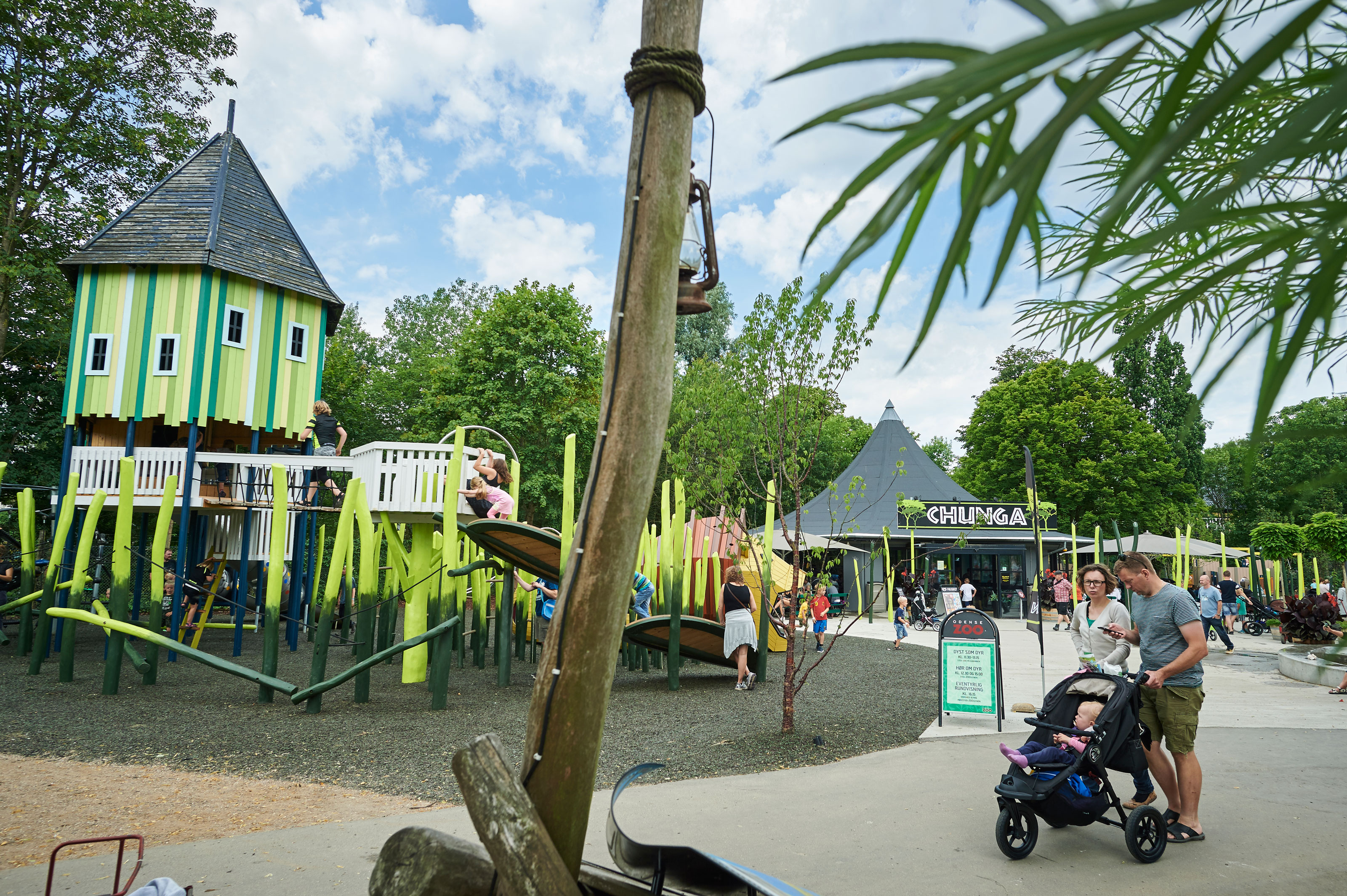 Café Chunga i Odense ZOO med stor legeplads