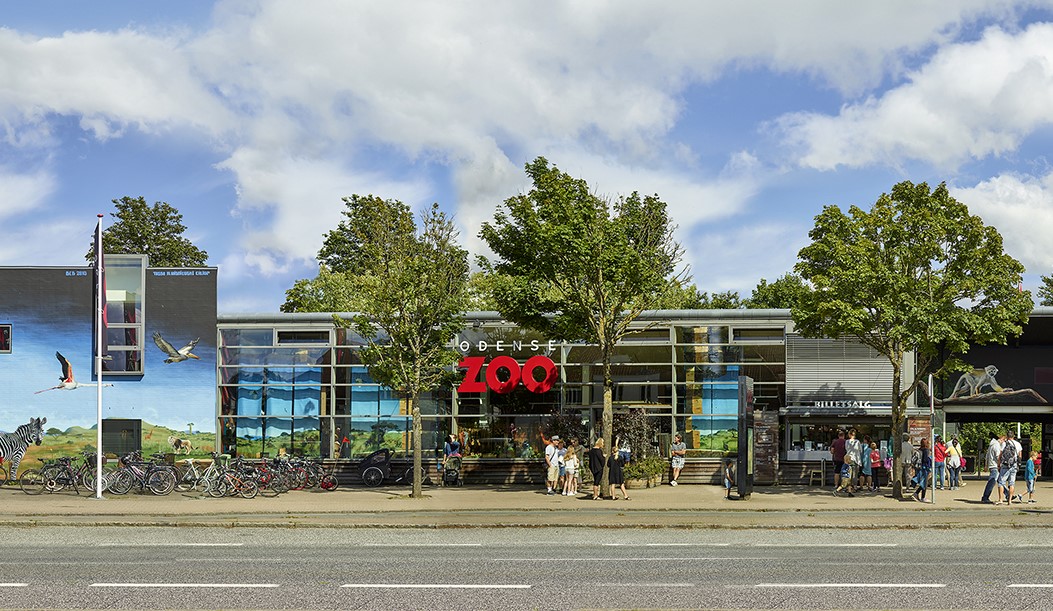 Facade Odense ZOO smukt udsmykket med street art