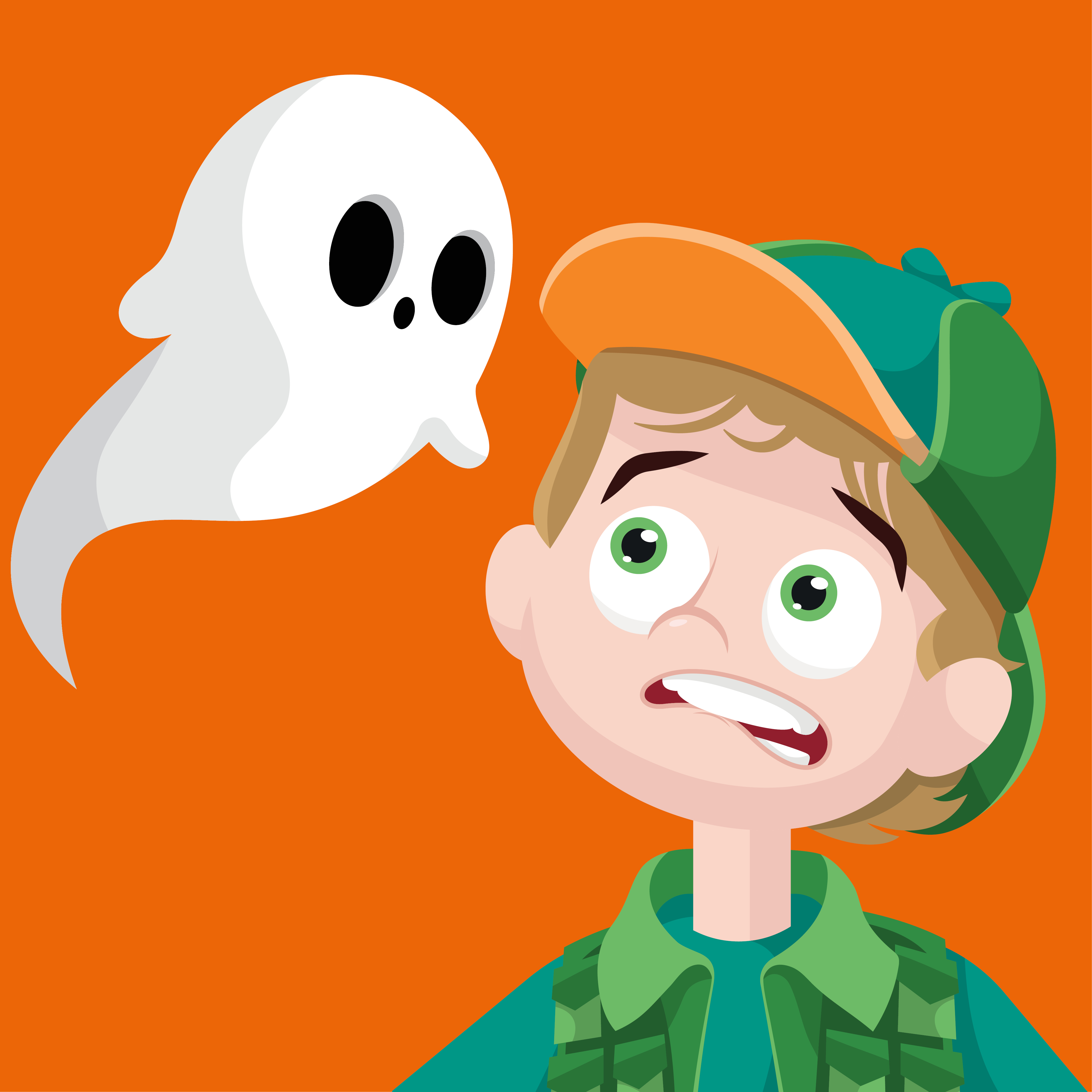 Ikon Til Program På Hjemmeside Ivan Vildand Og Spøgelse Halloween