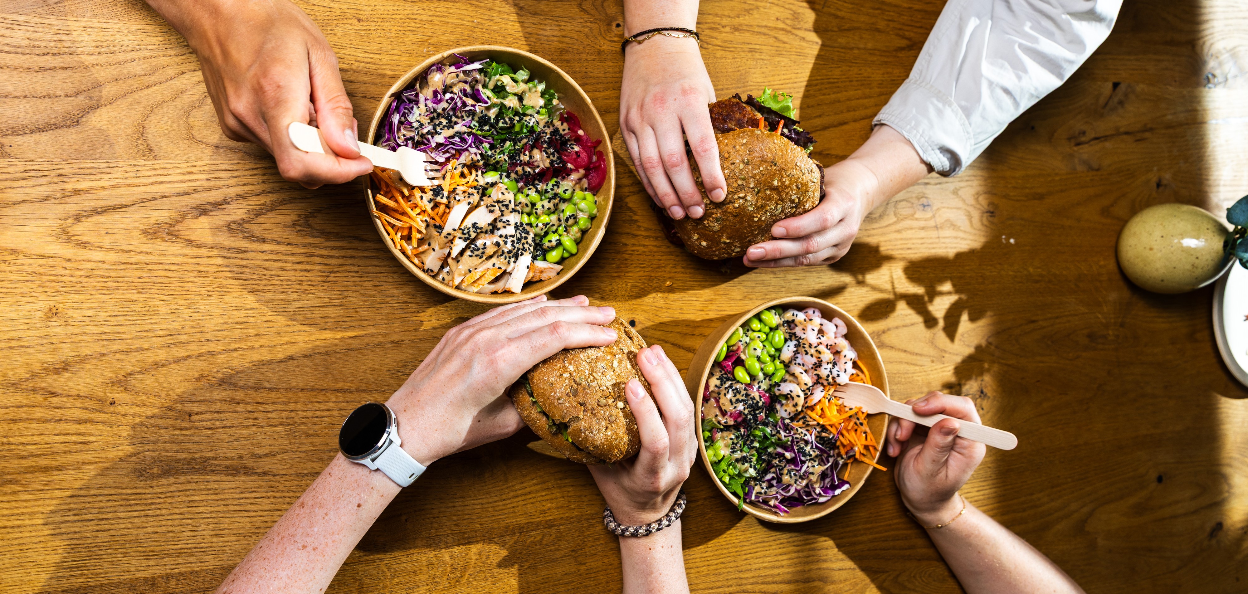 Lækre sandwich og sunde pokebowls